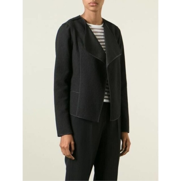 EUC Vince black open front lightweight jacket, size M - Picture 2 of 11